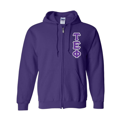 Tau Epsilon Phi Tau Epsilon Phi Heavy Full Zip Hoodie - 3