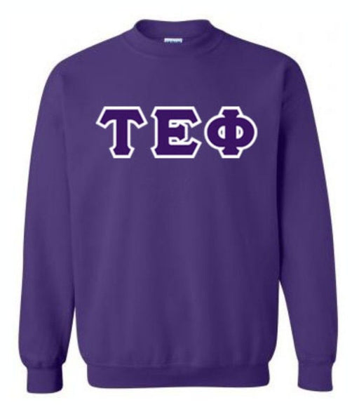 Tau Epsilon Phi Tau Epsilon Phi Lettered Crewneck Sweatshirt