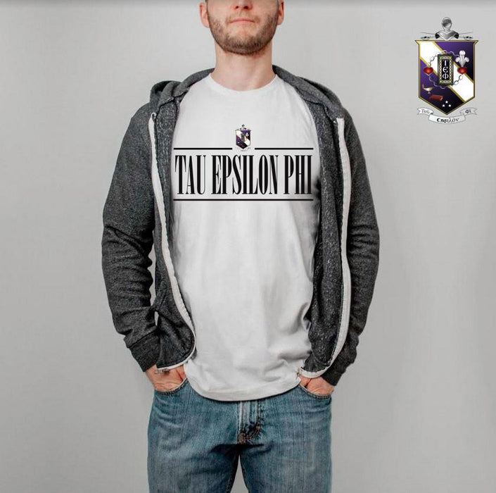 Printify Tau Epsilon Phi Line Crest T Shirt Tau Epsilon Phi Line Crest T-shirt