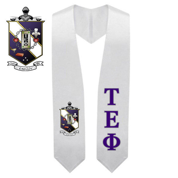 Tau Epsilon Phi Super Crest Shield Graduation Stole Tau Epsilon Phi Super Crest - Shield Graduation Stole