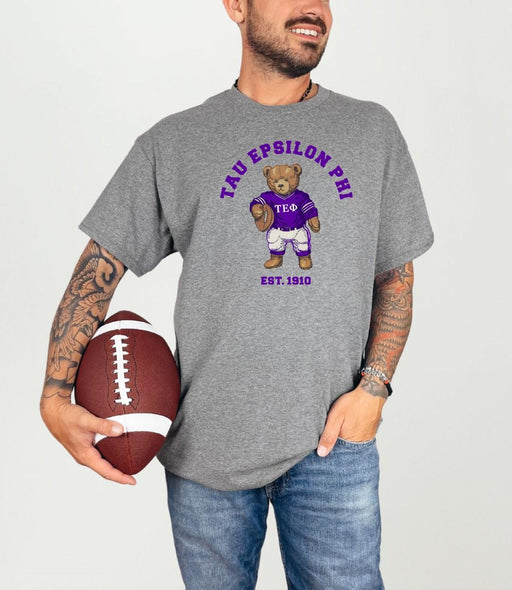 Tau Epsilon Phi Tau Epsilon Phi Teddy Bear Football T-Shirt