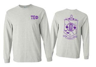 Tau Epsilon Phi Tau Epsilon Phi World Famous Crest Long Sleeve T-Shirt