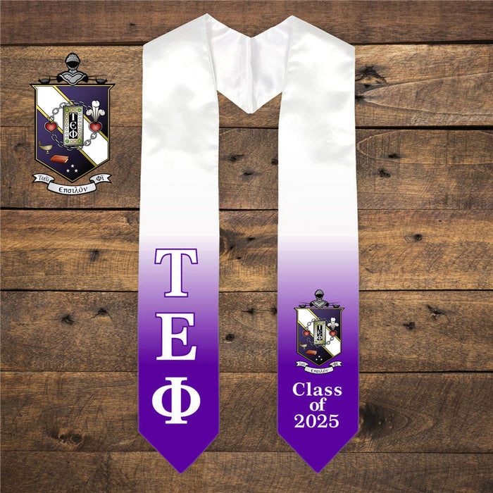 Tau Epsilon Phi Extra Fancy Greek Class Of Graduation Stole Tau Epsilon Phi Extra Fancy Greek Class Of  Graduation Stole