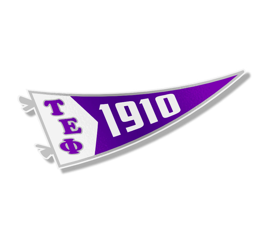 Tau Epsilon Phi Pennant Sticker Tau Epsilon Phi Pennant Sticker