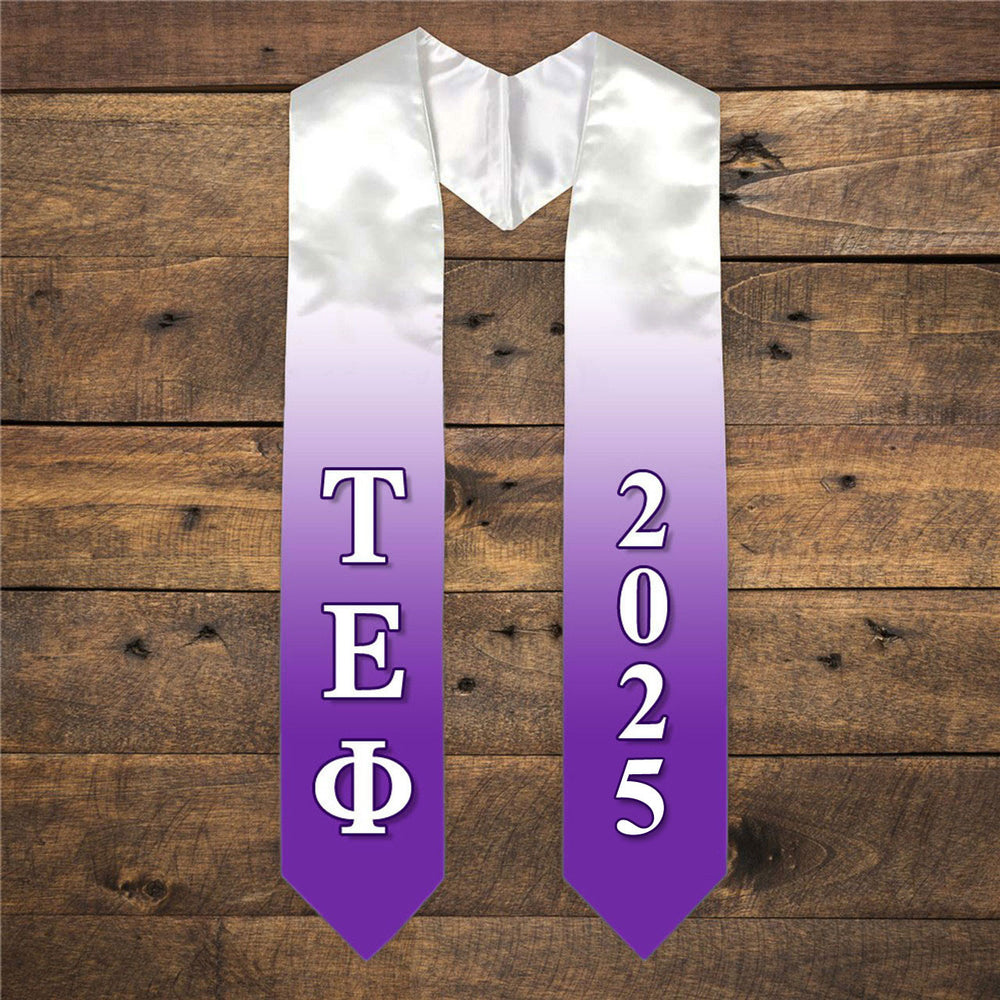 Tau Epsilon Phi Extra Fancy Greek Graduation Stole W Year Tau Epsilon Phi Extra Fancy Greek Graduation Stole W Year