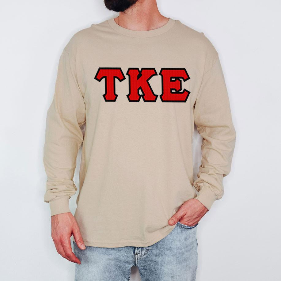 Tau Kappa Epsilon 2 Day Ship Twill Long Sleeve Tees Tau Kappa Epsilon - 2 Day Ship Twill Long Sleeve Tees