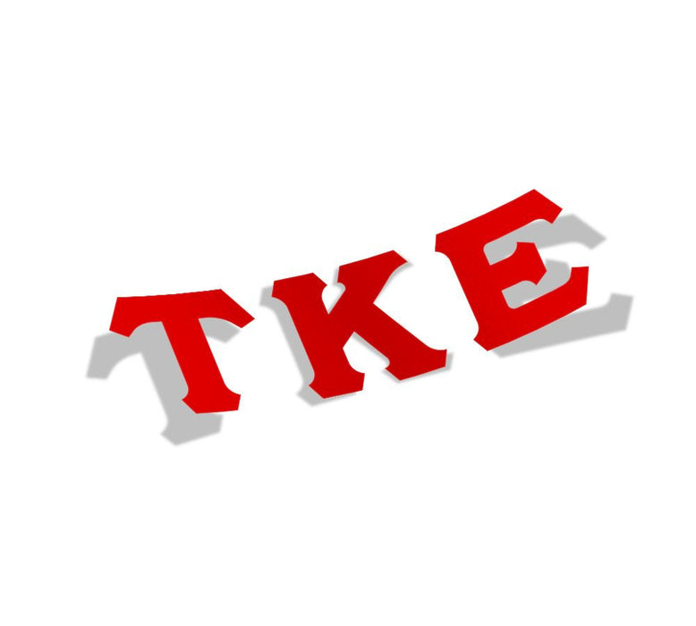 Tau Kappa Epsilon Big Greek Letter Window Sticker Decal Tau Kappa Epsilon Big Greek Letter Window Sticker Decal