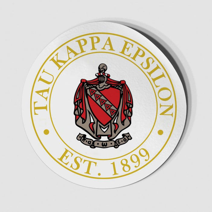 Tau Kappa Epsilon Circle Crest Shield Decal Tau Kappa Epsilon Circle Crest - Shield Decal