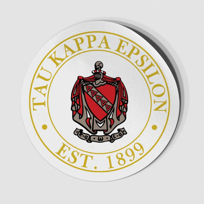 Tau Kappa Epsilon Circle Crest Shield Decal Tau Kappa Epsilon Circle Crest - Shield Decal