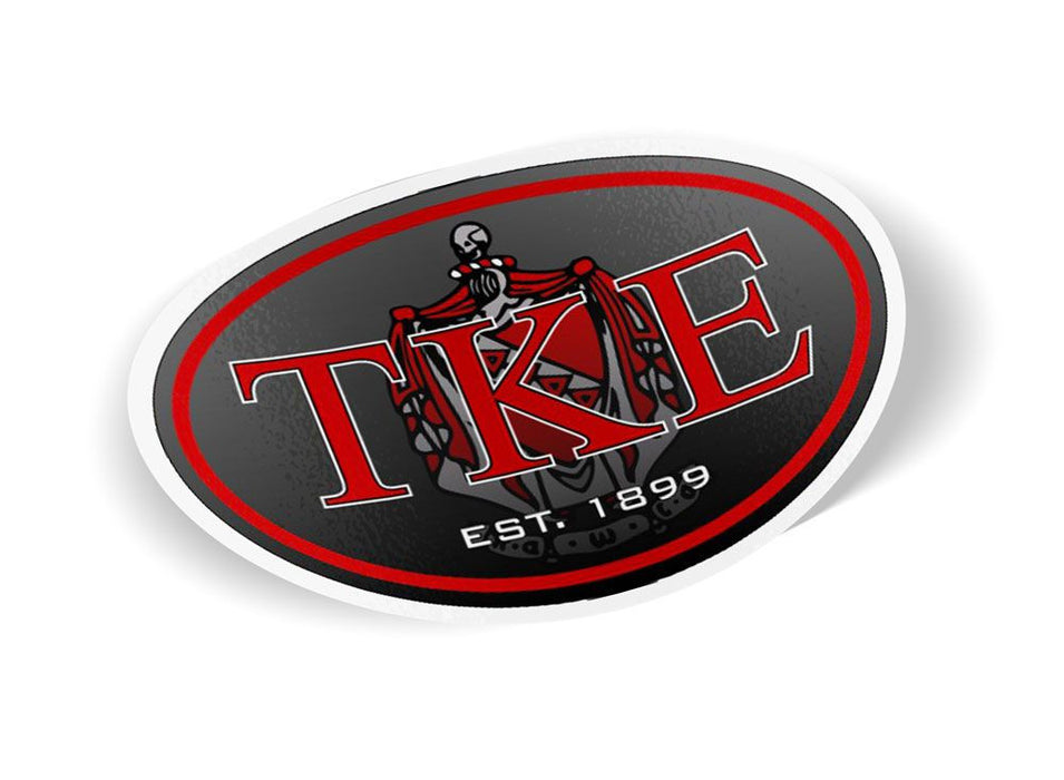 Tau Kappa Epsilon Color Oval Decal Tau Kappa Epsilon Color Oval Decal
