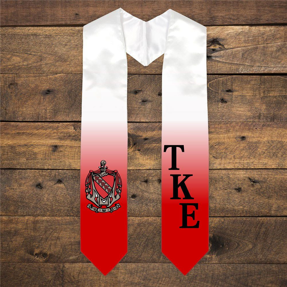 Tau Kappa Epsilon Extra Fancy Diagonal Greek Graduation Stole W Crest Tau Kappa Epsilon Extra Fancy Diagonal Greek Graduation Stole W Crest