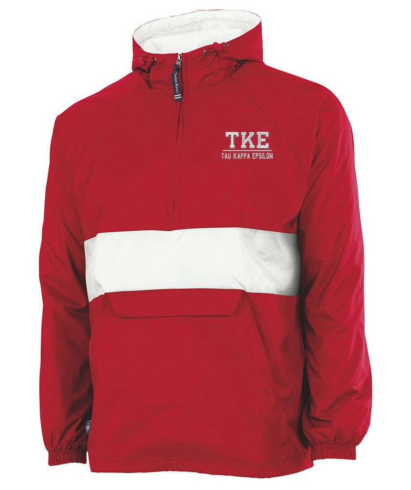 Tau Kappa Epsilon Greek Letter Anoraks Tau Kappa Epsilon Greek Letter Windbreaker Pullovers