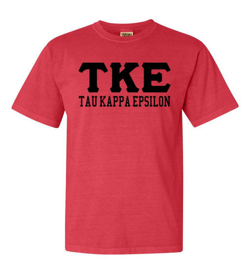 Tau Kappa Epsilon Tau Kappa Epsilon Greek Custom Comfort Colors Heavyweight T-Shirt