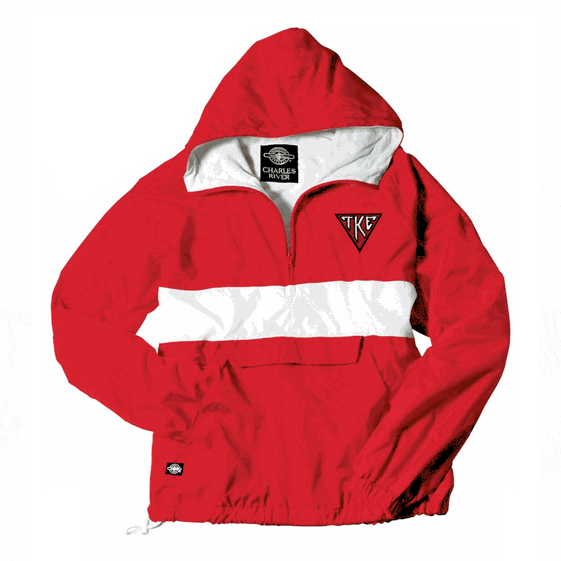 Tau Kappa Epsilon House Plate Triangle Anorak Tau Kappa Epsilon House Plate Triangle Windbreaker Pullover
