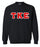 Tau Kappa Epsilon Lettered Crewneck Sweatshirt Tau Kappa Epsilon Lettered Crewneck Sweatshirt