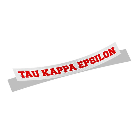 Tau Kappa Epsilon Tau Kappa Epsilon Long Window Sticker