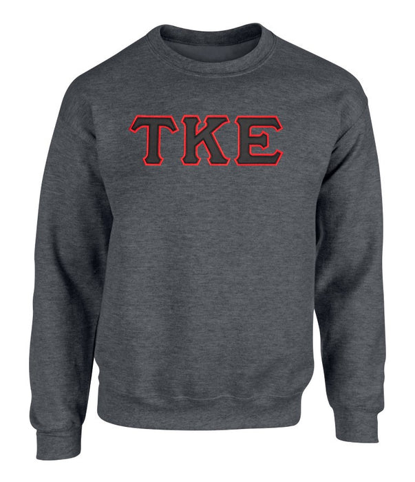 Tau Kappa Epsilon 2 Day Ship Twill Crewneck Sweatshirt Tau Kappa Epsilon - 2 Day Ship Twill Crewneck Sweatshirt