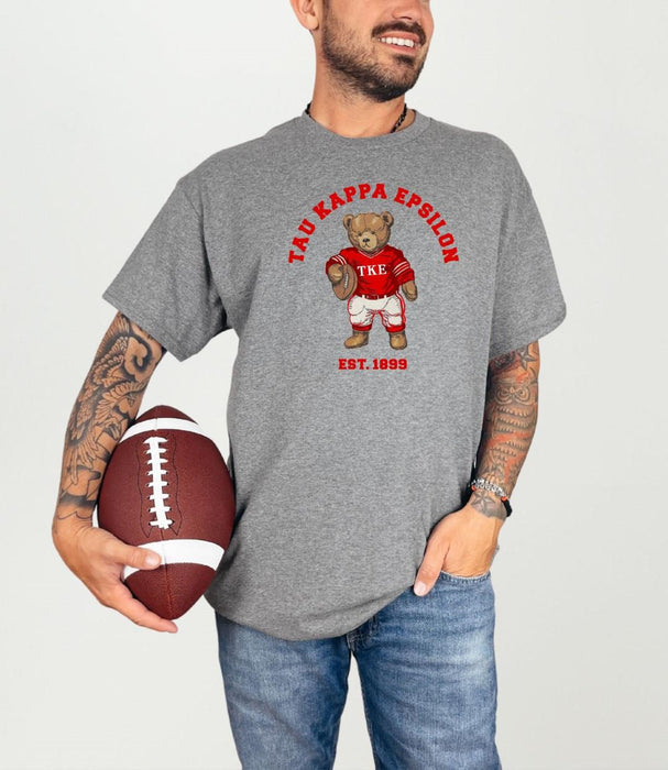 Tau Kappa Epsilon Teddy Bear Football T Shirt Tau Kappa Epsilon Teddy Bear Football T-Shirt