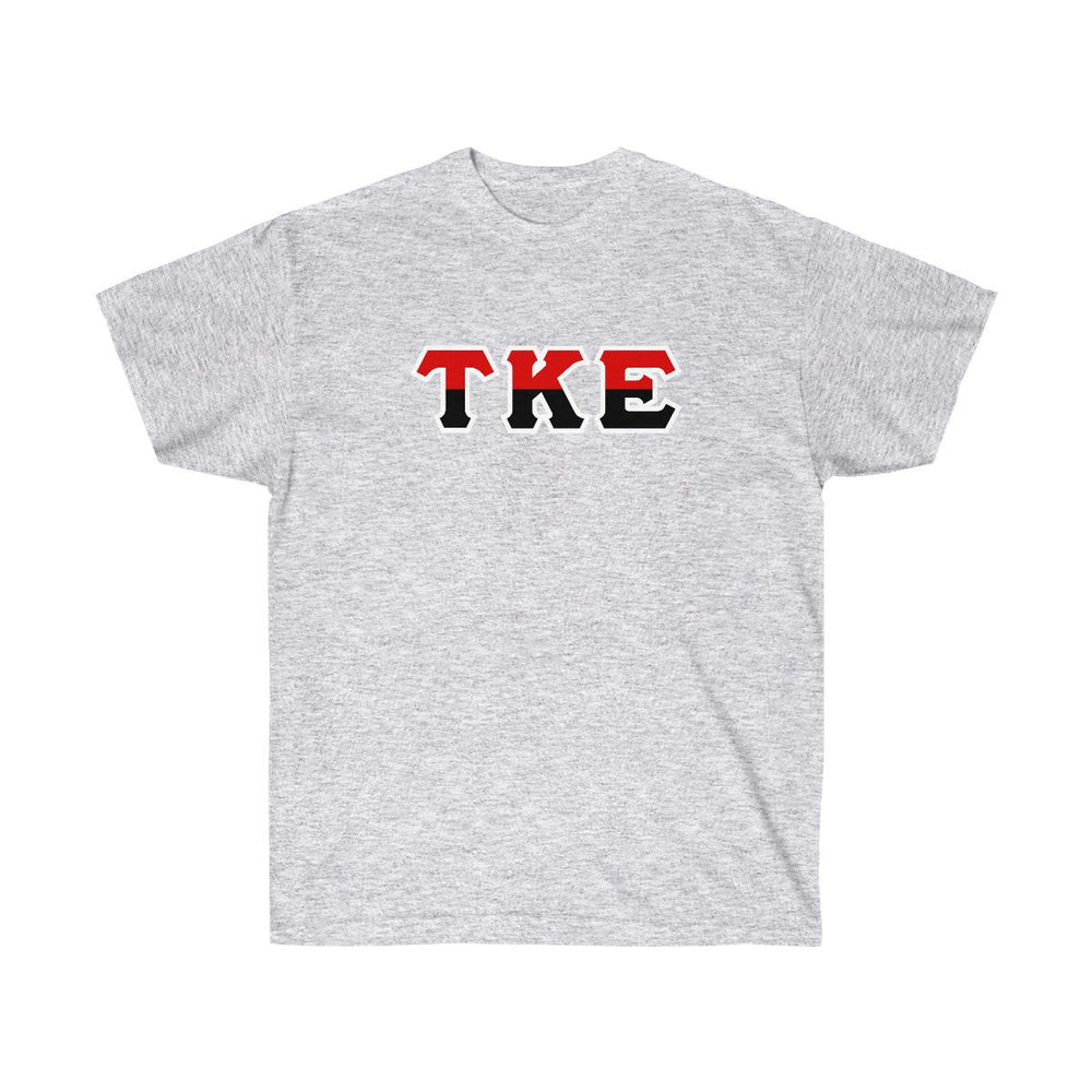 Printify Tau Kappa Epsilon Two Toned Greek Lettered T Shirts Tau Kappa Epsilon Two Toned Greek Lettered T-shirts