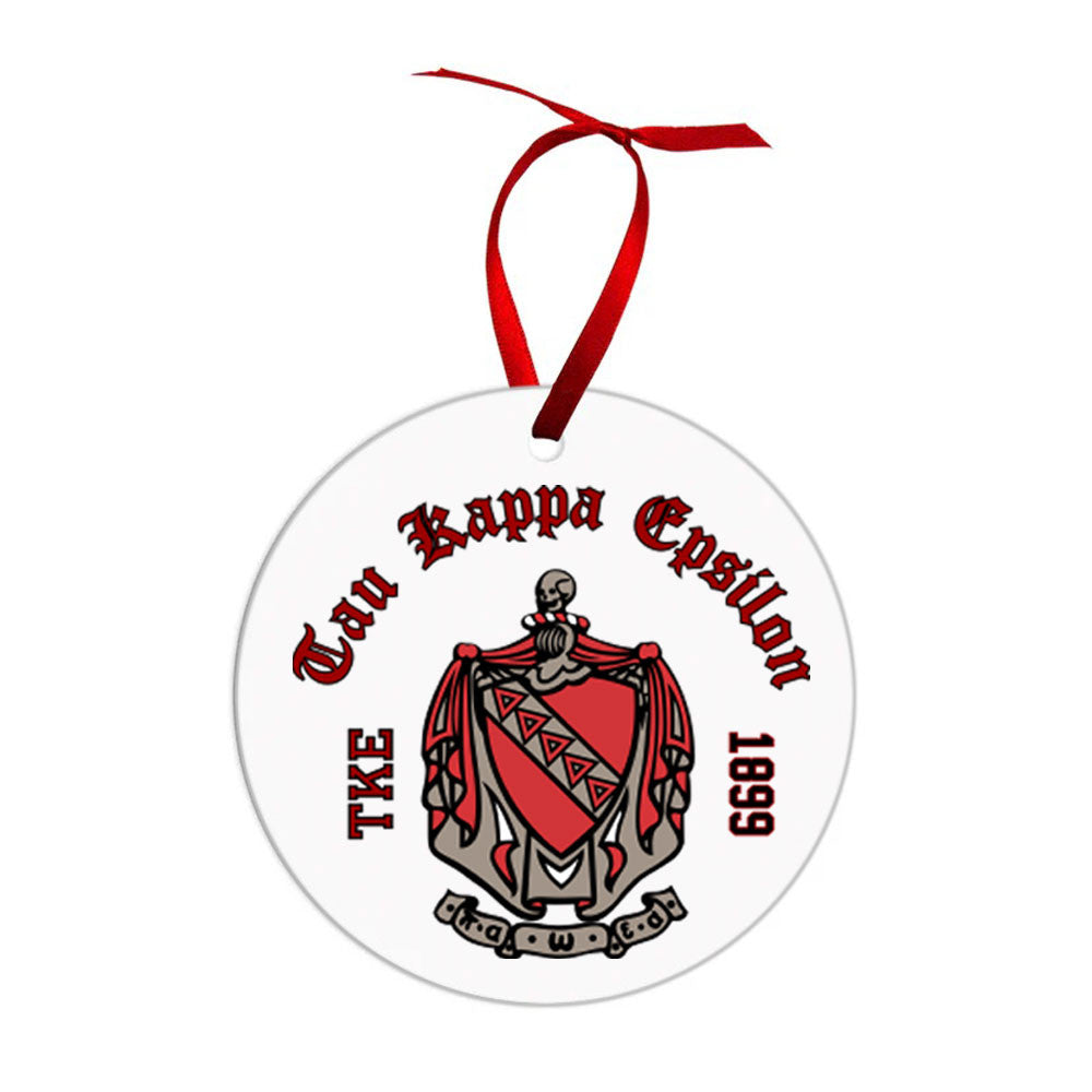 Tau Kappa Epsilon Crest & Year Circle Ornaments Tau Kappa Epsilon Crest & Year Circle Ornaments
