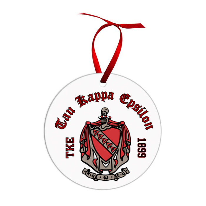 Tau Kappa Epsilon Crest & Year Circle Ornaments Tau Kappa Epsilon Crest & Year Circle Ornaments