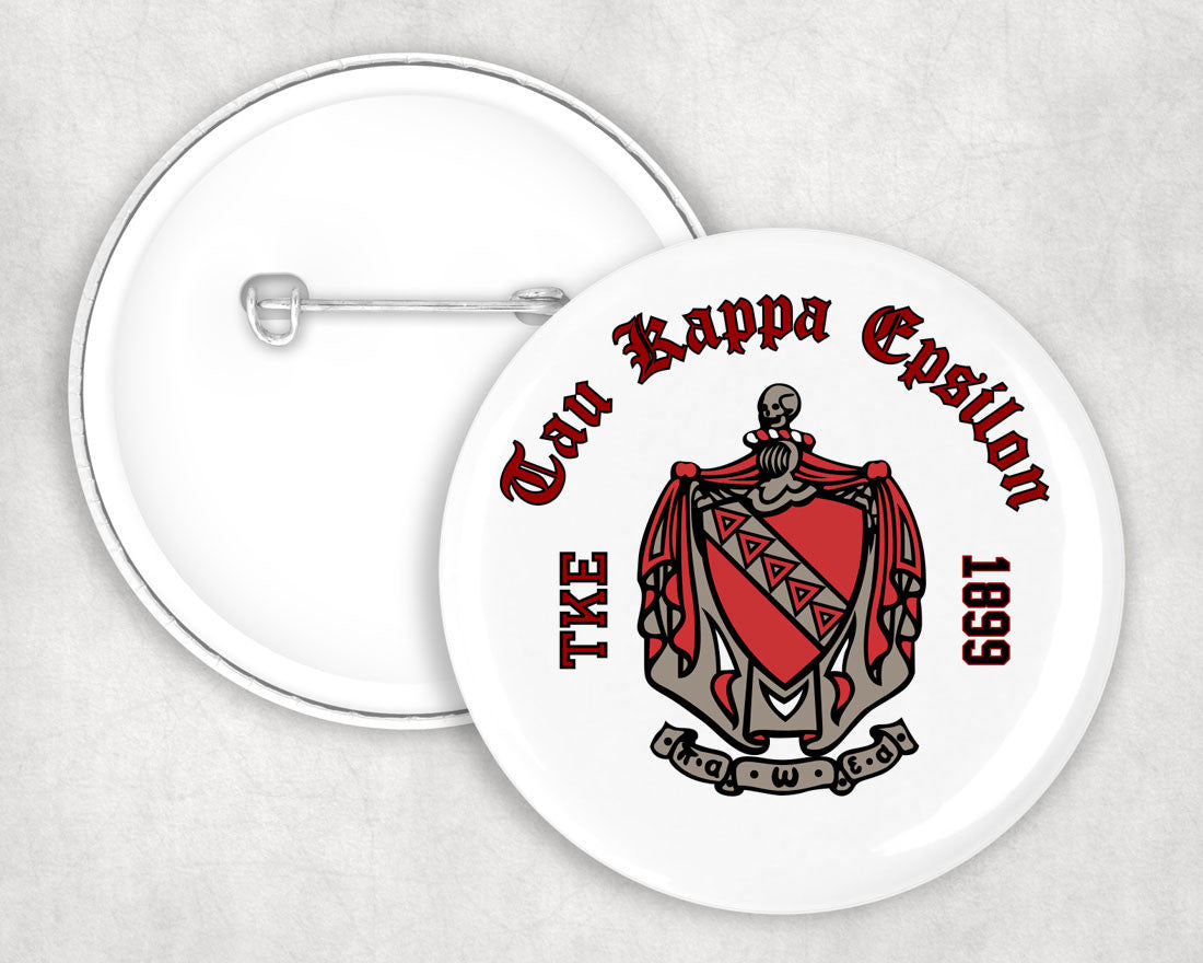 Tau Kappa Epsilon Classic Crest Button Tau Kappa Epsilon Classic Crest Button