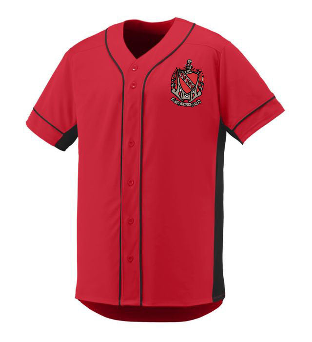 Tau Kappa Epsilon Game 7 Full Button Baseball Jersey Tau Kappa Epsilon Game 7 Full-Button Baseball Jersey