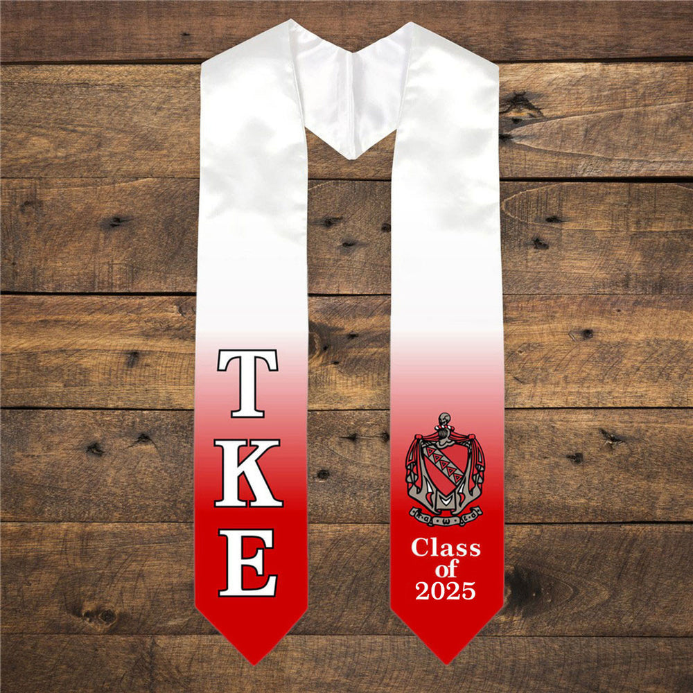 Tau Kappa Epsilon Extra Fancy Greek Class Of Graduation Stole Tau Kappa Epsilon Extra Fancy Greek Class Of  Graduation Stole