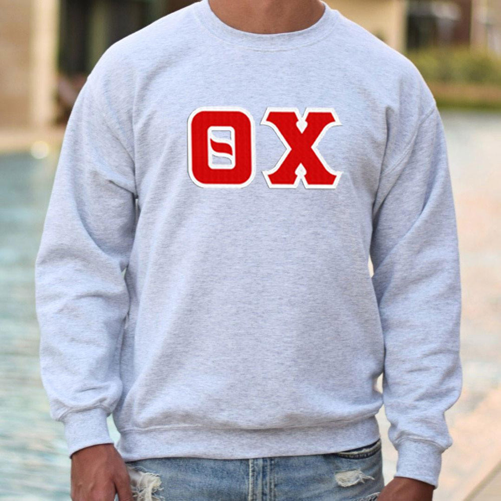 Theta Chi 2 Day Ship Twill Crewneck Sweatshirts Theta Chi - 2 Day Ship Twill Crewneck Sweatshirts