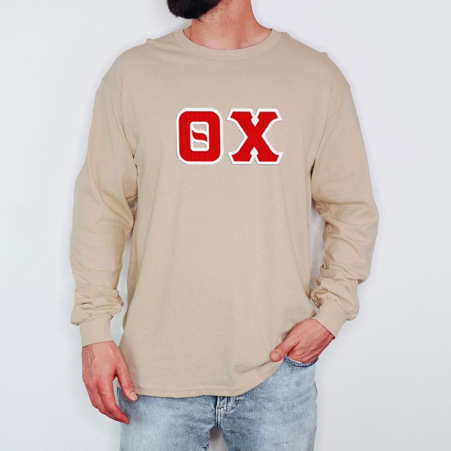 Theta Chi 2 Day Ship Twill Long Sleeve Tees Theta Chi - 2 Day Ship Twill Long Sleeve Tees