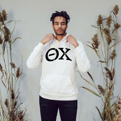 Theta Chi Theta Chi Arched Greek Letter Hooded Sweatshirt