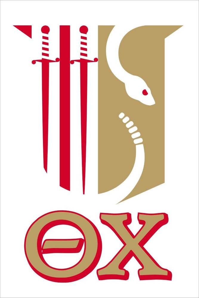 Theta Chi Crest Shield Decal Theta Chi Crest - Shield Decal