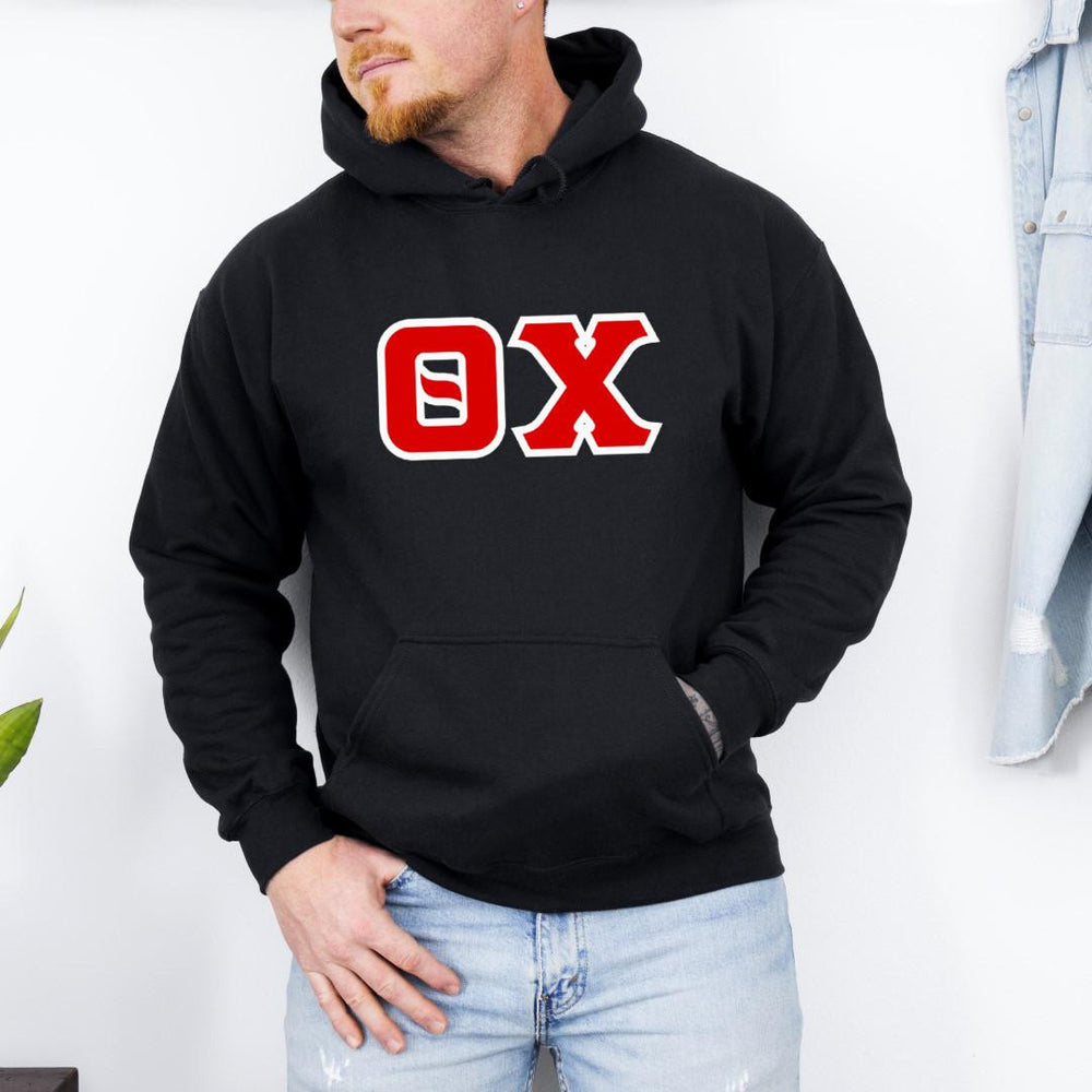 Theta Chi Custom Twill Hooded Sweatshirt Theta Chi Custom Twill Hooded Sweatshirt