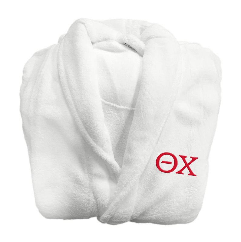 Theta Chi Fraternity Lettered Bathrobe Theta Chi Fraternity Lettered Bathrobe