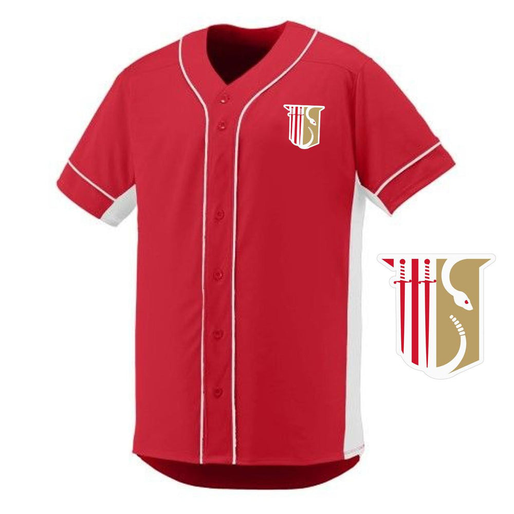 Theta Chi Game 7 Full Button Baseball Jersey Theta Chi Game 7 Full-Button Baseball Jersey