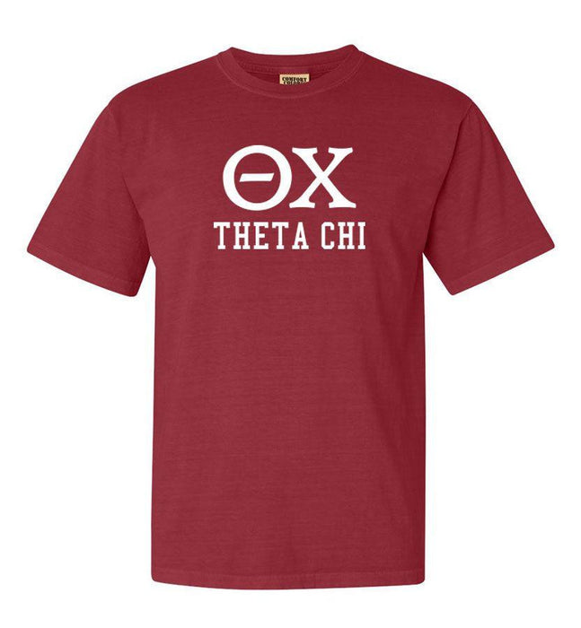 Theta Chi Greek Comfort Colors Heavyweight T Shirt Theta Chi Greek Comfort Colors Heavyweight T-Shirt