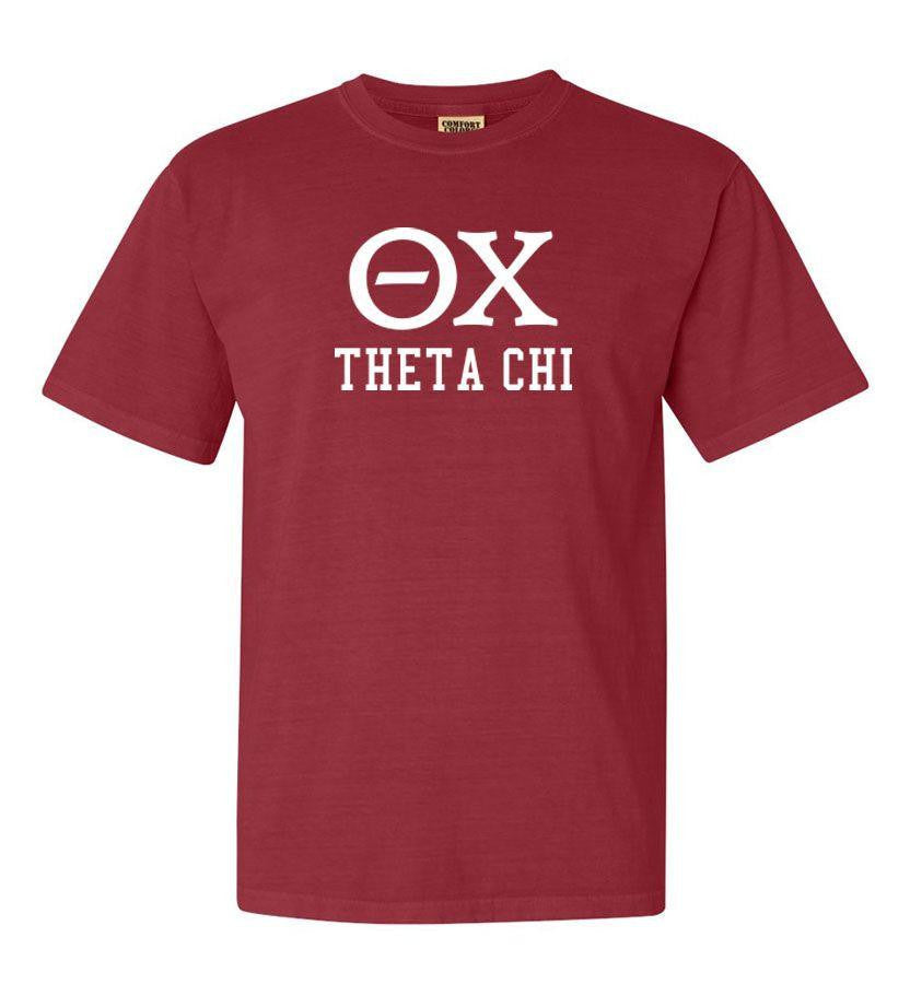 Theta Chi Greek Comfort Colors Heavyweight T Shirt Theta Chi Greek Comfort Colors Heavyweight T-Shirt