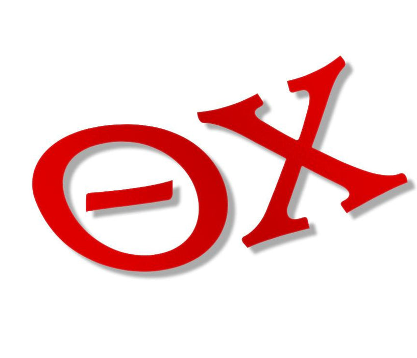 Theta Chi Greek Letter Sticker 2.5" Tall Theta Chi Greek Letter Sticker - 2.5