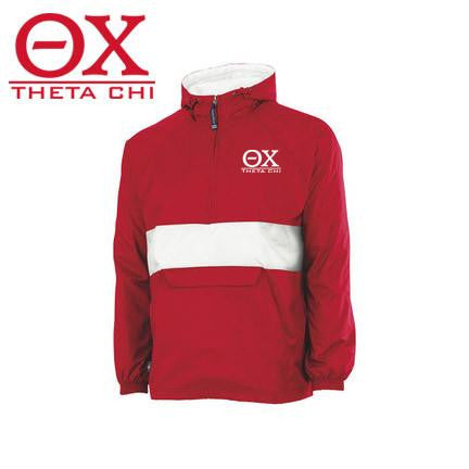 Theta Chi Greek Letter Windbreaker Pullovers Theta Chi Greek Letter Windbreaker Pullovers