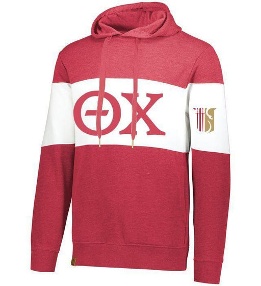 Theta Chi Theta Chi Ivy League Hoodie W Crest On Left Sleeve