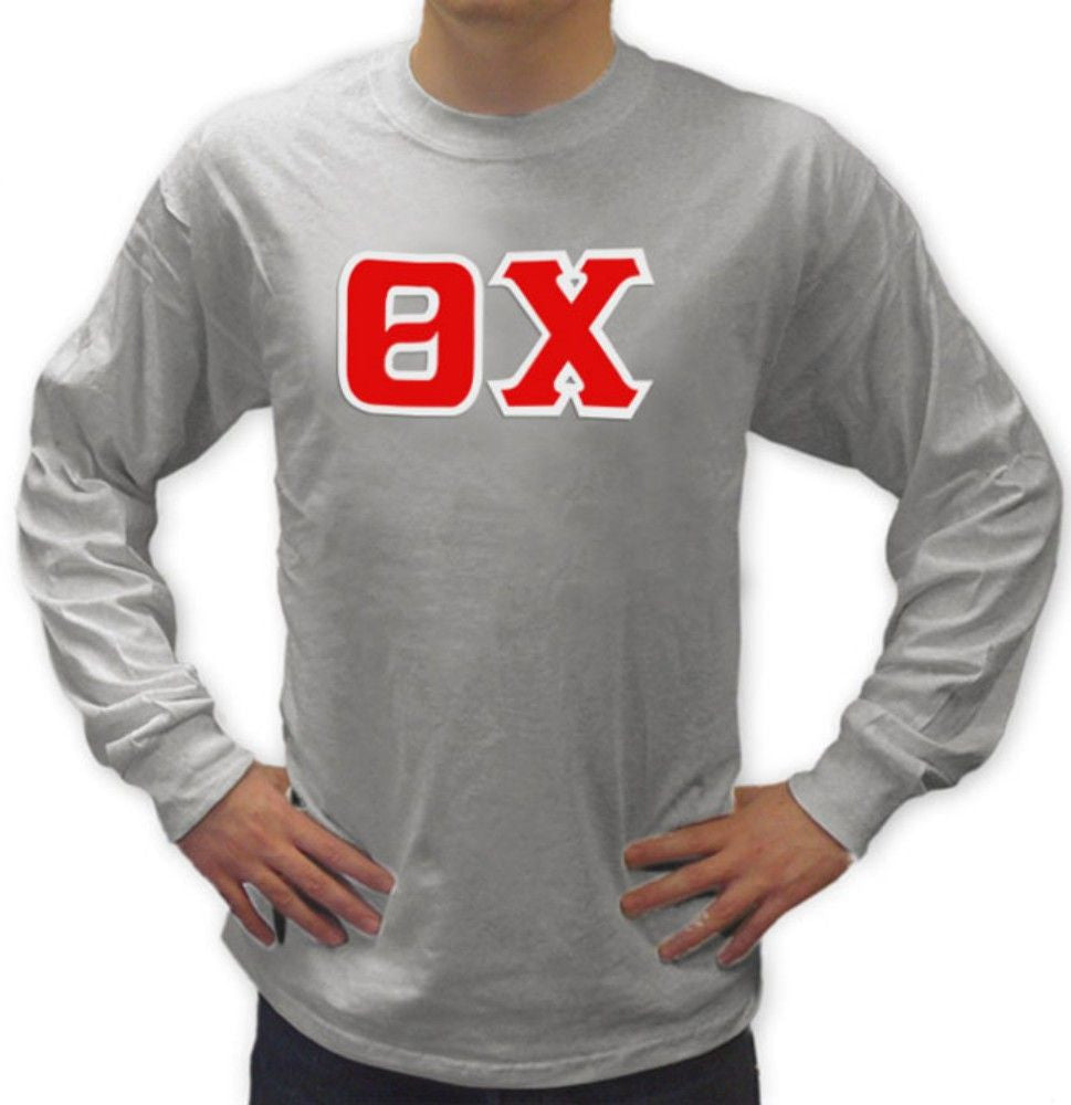 Theta Chi Lettered Long Tee Theta Chi Lettered Long Tee
