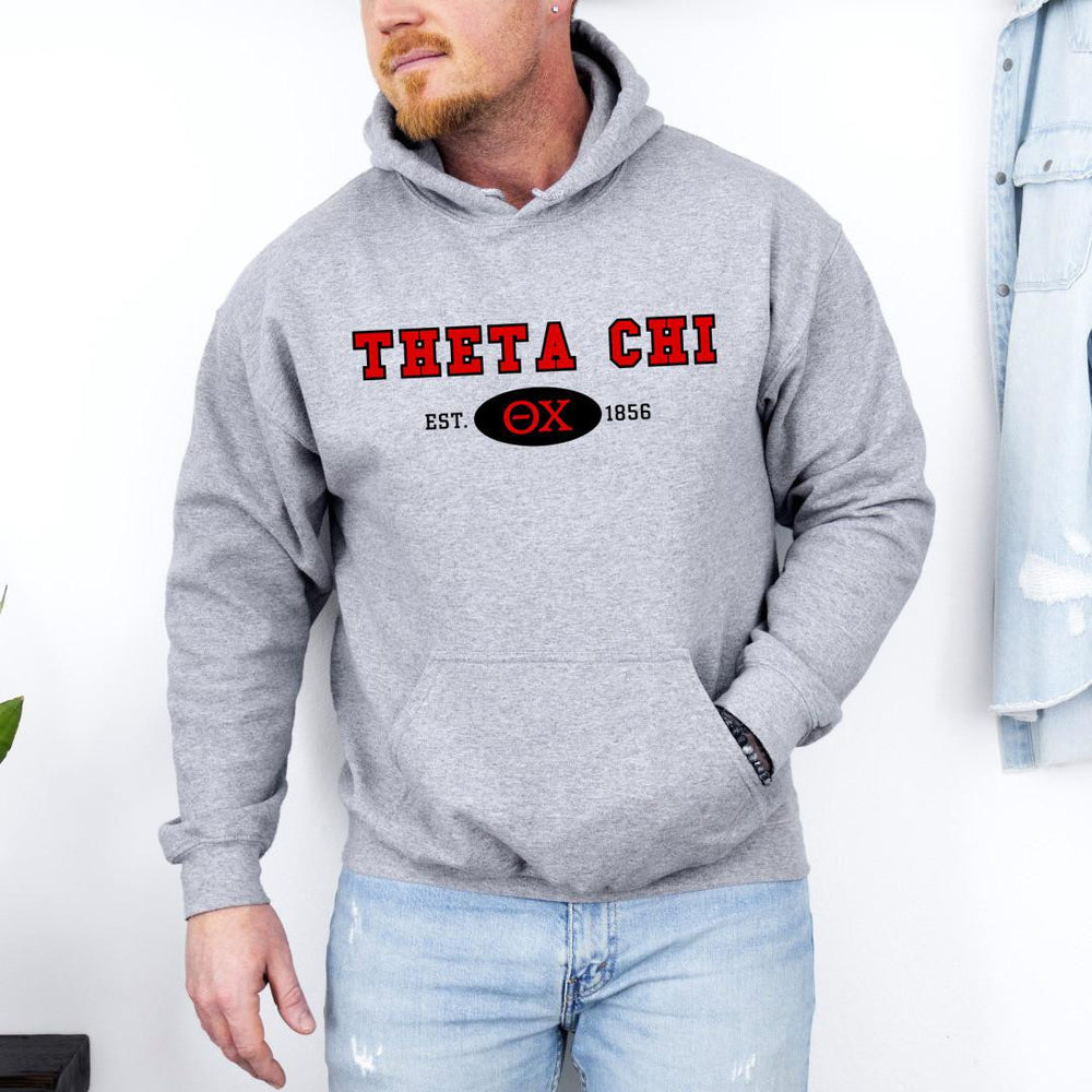 Theta Chi Oval Classic Hooded Sweatshirts Theta Chi Oval Classic Hooded Sweatshirts