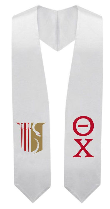 Theta Chi Super Crest Shield Graduation Stole Theta Chi Super Crest - Shield Graduation Stole