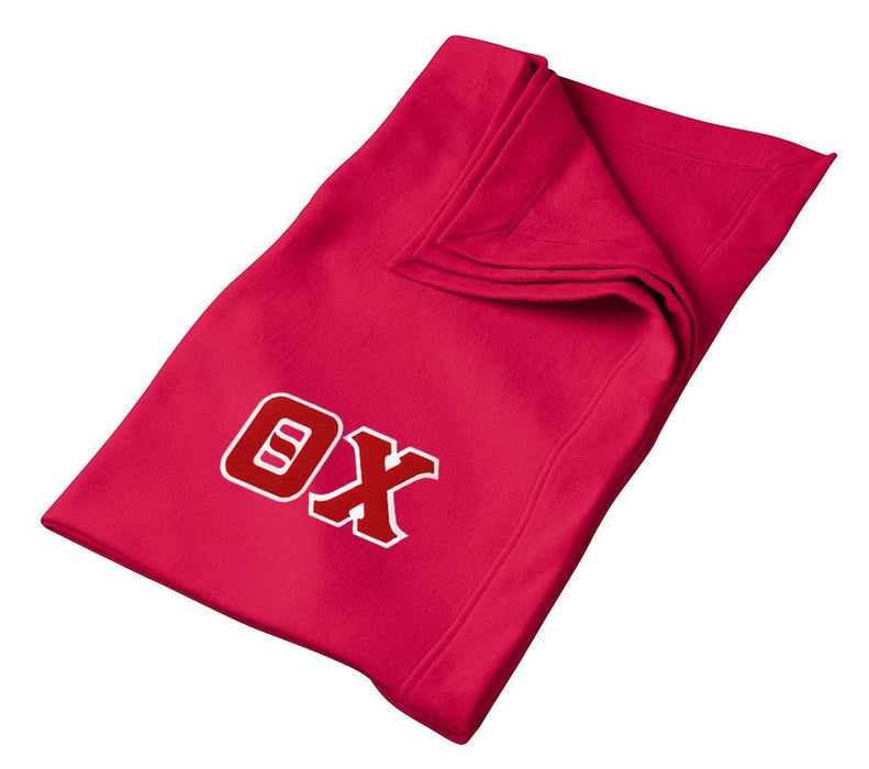 Discount Theta Chi Twill Sweatshirt Blanket DISCOUNT-Theta Chi Twill Sweatshirt Blanket