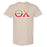 Printify Theta Chi Two Toned Greek Lettered T Shirts Theta Chi Two Toned Greek Lettered T-shirts