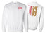 Printify Theta Chi World Famous Crest Shield Crewneck Sweatshirts Theta Chi World Famous Crest - Shield Crewneck Sweatshirts