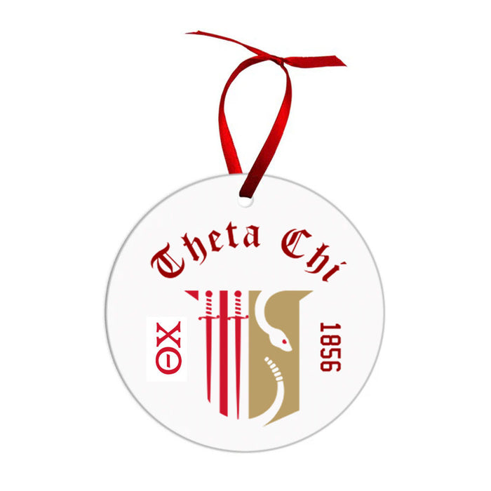 Theta Chi Crest & Year Circle Ornaments Theta Chi Crest & Year Circle Ornaments