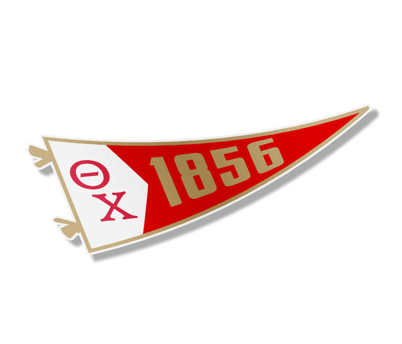 Theta Chi Pennant Sticker Theta Chi Pennant Sticker