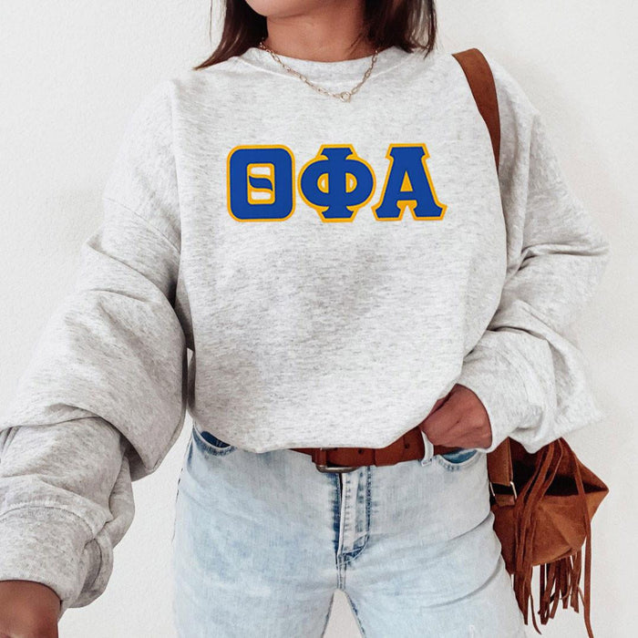 Theta Phi Alpha 2 Day Ship Twill Crewneck Sweatshirt Theta Phi Alpha - 2 Day Ship Twill Crewneck Sweatshirt