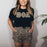 Theta Phi Alpha Cheetah Print Lettered Tee Theta Phi Alpha Cheetah Print Lettered Tee